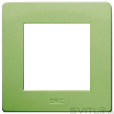 Рамка на 2 модуля (одноместная)  светло-зеленый 75010P