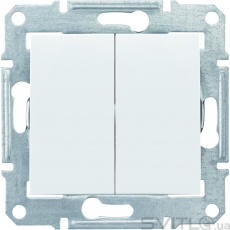 Выключатель 2кл. проходной белый SDN0600121